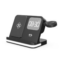 Carregadores sem fio, multifunção para Telemóveis, fones de ouvido, e relógios – B22 Black