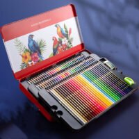 Conjunto de lápis de cor à base de óleo solúveis em água