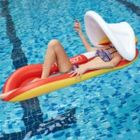 Boia insuflável flutuante para piscina ou praia e festa de verão