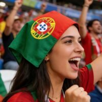 Vamos Apoiar PORTUGAL – Bandeira para Adeptos