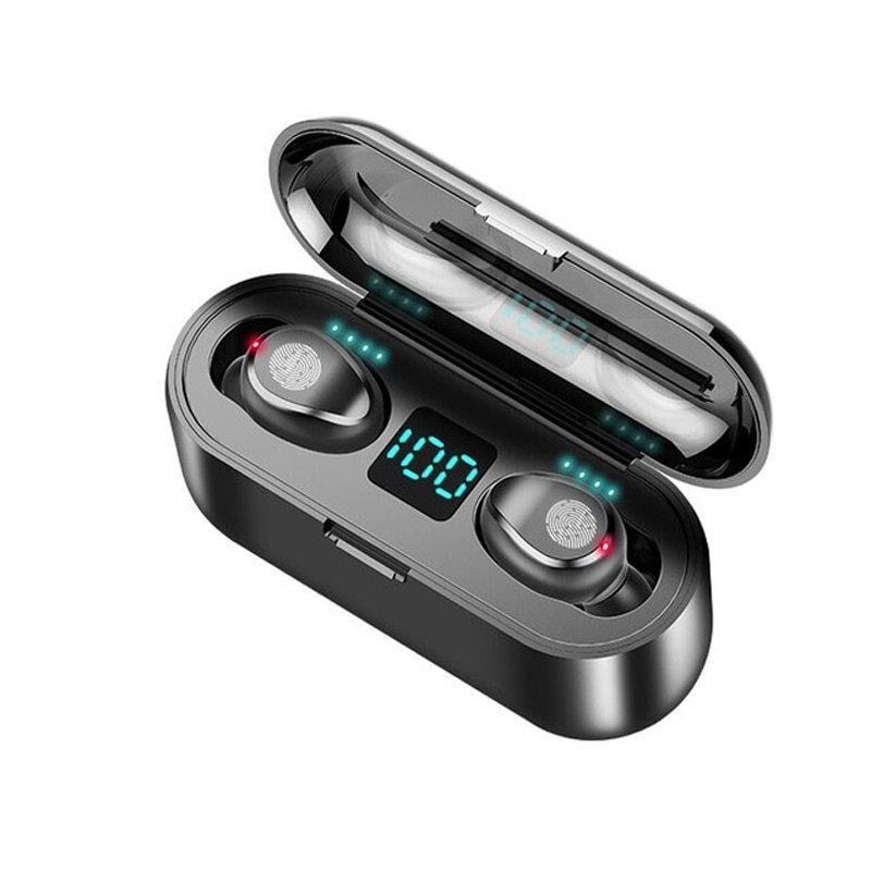 Auriculares desportivos à prova d'água com Bluetooth sem fios