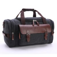 Mala de viagem para estudantes, bolsa de ombro, bolsa de mão, mala de viagem de lona de grande capacidade.