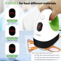 Mini máquina prensa térmica  para camisetas, chapéus, projetos de transferência de aquecimento, configuração de temperatura de 14 níveis