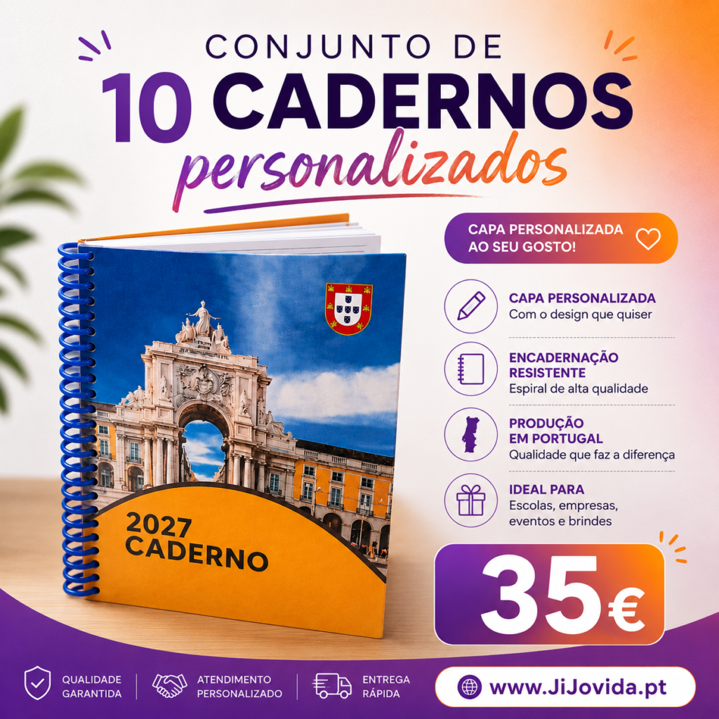 Conjunto 10 cadernos
