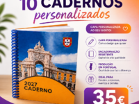 Conjunto 10 cadernos