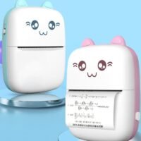 Mini impressora portátil com Bluetooth e Wi-Fi, nova impressora para imprimir fotos, títulos e notas, ideal para estudantes. Impressão rápida e prática, perfeita para imprimir etiquetas e textos.