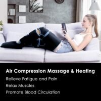 Massageador Com Pressoterapia Para Pés E Pernas, 6 Modos, 3 Intensidades, 2 Níveis De Calor, Controle Remoto Perfeito Para Relaxamento