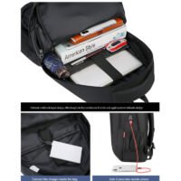 Mochila rígida para estudantes universitários