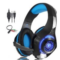 Auscultadores Gaming ENKES para Ps4 Ps5 Xbox One Conforto Redução de Ruído Crystal Clarity 3,5 Mm Led Profissional com Microfone P
