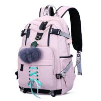 Mochila Escolar Fofa Para Adolescentes, Pasta De Ombro, Nylon, Grande Capacidade, Impermeável Meninas