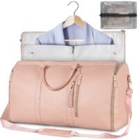 Mala de viagem grande, tipo duffle, feminina, dobrável, impermeável, para ternos e roupas.